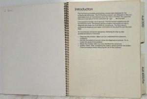 1977-1981 Audi 5000 4000 Fox Air Conditioning ProTraining Booklet