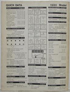 1980 Audi 4000 Preliminary Repair Information