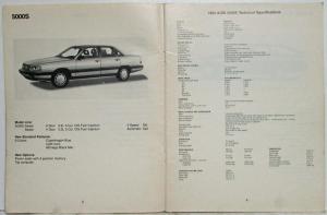 1984 Audi 5000 Introductory Service Training Information - 5000S Wagon Turbo