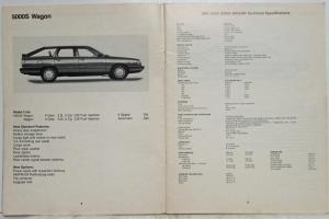 1984 Audi 5000 Introductory Service Training Information - 5000S Wagon Turbo