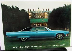 1971 Oldsmobile Cutlass S Supreme Cruiser Ninety-Eight Luxury Coupe Postcards