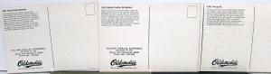 1981 Oldsmobile Ninety-Eight Omega Cutlass Delta 88 Cruiser Postcards