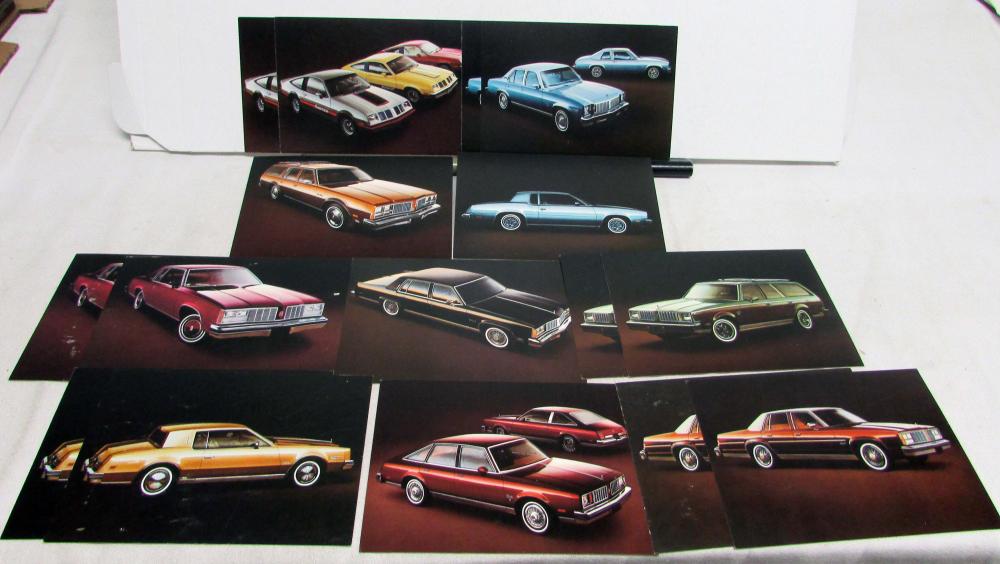 1979 Oldsmobile Toronado Starfire Ninety-Eight Delta 88 Cutlass Omega Postcards