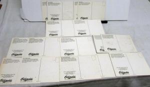 1979 Oldsmobile Toronado Starfire Ninety-Eight Delta 88 Cutlass Omega Postcards