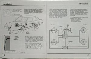 1986 Audi Anti-Lock Brake System Intro Service Training Info - 5000 CS Quattro