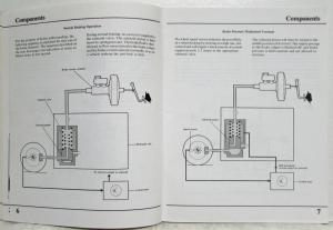 1986 Audi Anti-Lock Brake System Intro Service Training Info - 5000 CS Quattro