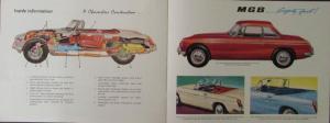 1967 1968 ? NOS MG MGB Color Sales Brochure