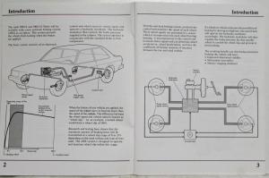 1986 Audi ABS Introductory Service Training Information - 5000S 5000CS Turbo