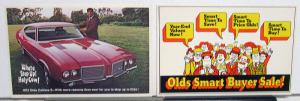 1972 Oldsmobile Cutlass S Smart Buyer Sale NOS Mailers Postcards