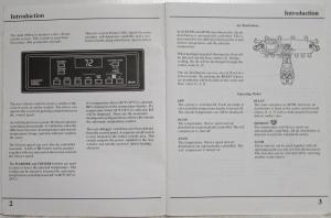 1986 Audi 5000 Digital Climate Control Service Training Information