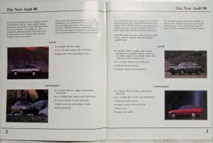 1988 Audi New 80 and 90 Service Training Information