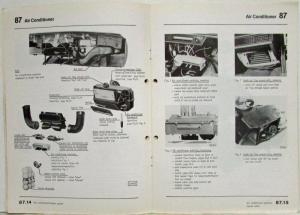 1978 Audi 5000 Type 43 Factory Installed Air Conditioner Repair Manual