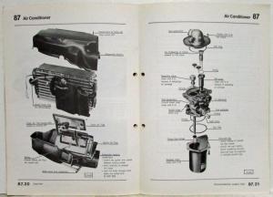 1978 Audi 5000 Type 43 Factory Installed Air Conditioner Repair Manual