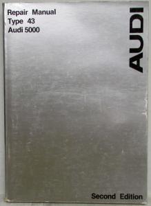 1978 1979  Audi 5000 Type 43 Service Shop Repair Manual