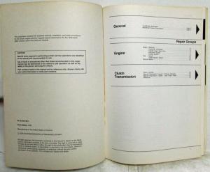 1979 Audi 5000 Type 43 Diesel Engine 5-Speed Transmission Service Repair Manual