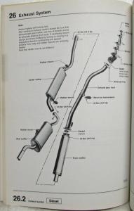 1979 Audi 5000 Type 43 Diesel Engine 5-Speed Transmission Service Repair Manual