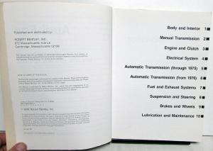 1973-1978 Audi Fox Service Shop Repair Manual