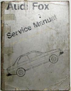1973-1977 Audi Fox Service Shop Repair Manual