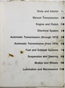 1973-1977 Audi Fox Service Shop Repair Manual