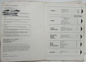 1980-1982 Audi 4000/Coupe Service Shop Repair Manual - Gas and Diesel