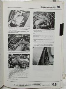 1980-1982 Audi 4000/Coupe Service Shop Repair Manual - Gas and Diesel