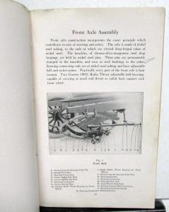 1917-1919 Franklin Series Nine Instruction Book Owners Manual