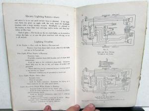 1917-1919 Franklin Series Nine Instruction Book Owners Manual