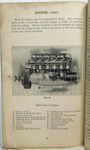 1926 Franklin Series Nine Instruction Book Owners Manual