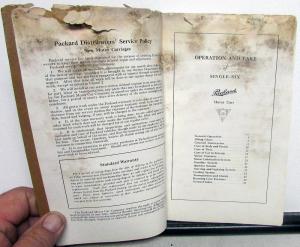 1922 Packard Single-Six Owners Information Manual