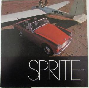 1969 MG Sprite Mark IV Color Sales Brochure