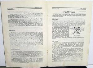 1930 Peerless Standard Eight Information Book Owners Manual