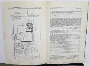 1930 Peerless Standard Eight Information Book Owners Manual
