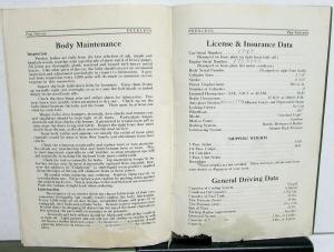 1930 Peerless Standard Eight Information Book Owners Manual