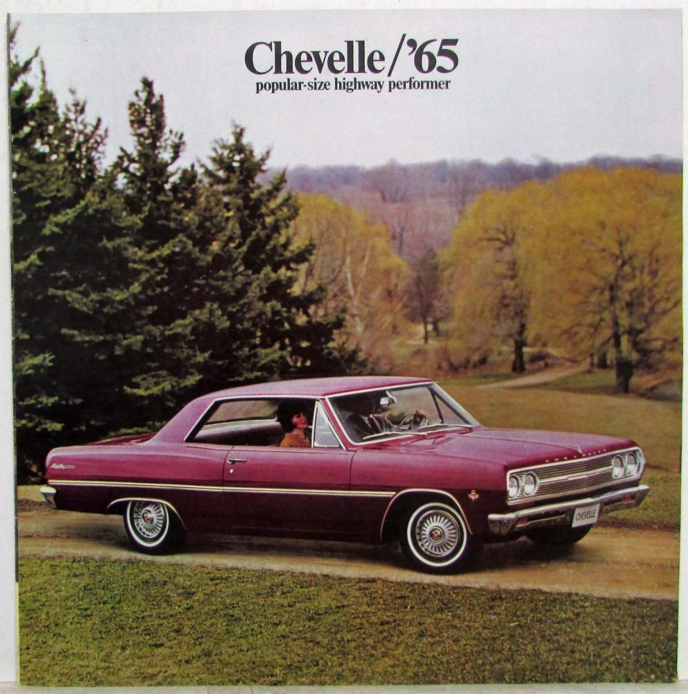 1965 Chevrolet Chevelle Malibu Super Sport SS Wagon Color Sales Brochure REVISED