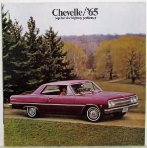 1965 Chevrolet Chevelle Malibu Super Sport SS Wagon Color Sales Brochure REVISED