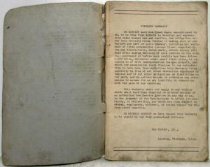 1945 REO Speed Wagon Edition 445 Reference Owners Manual