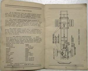 1945 REO Speed Wagon Edition 445 Reference Owners Manual