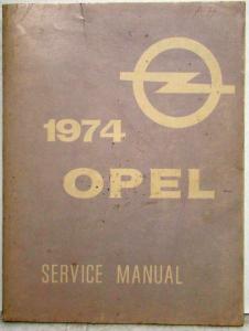 1974 Opel 1900 Manta Chassis Service Shop Repair Manual