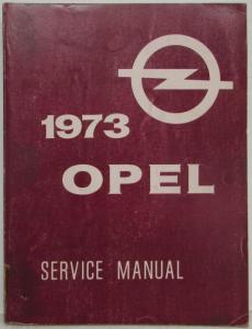 1973 Opel GT 1900 Manta Chassis Service Shop Repair Manual