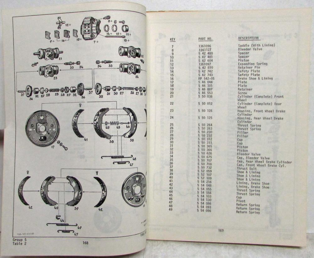 19641966 Opel Kadett 19581962 Olympia Rekord and Caravan Parts Book