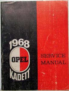 1968 Opel Kadett Service Shop Repair Manual