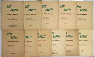 1964 Opel Kadett Service Shop Repair Manual Booklet Set