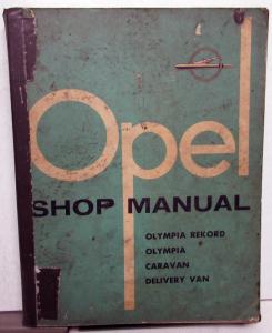 1958 Opel Olympia Rekord Olympia Caravan Delivery Van Service Shop Repair Manual