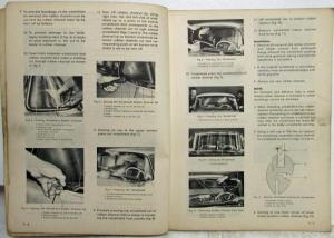 1958 Opel Olympia Rekord Olympia Caravan Delivery Van Service Manual Supplement