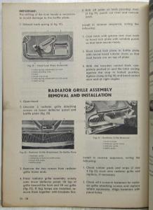 1958 Opel Olympia Rekord Olympia Caravan Delivery Van Service Manual Supplement