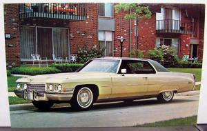 1972 Cadillac Dealer Promotional Post Cards Pair 2 Door Hardtop Original NOS