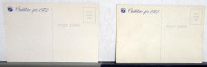 1972 Cadillac Dealer Promotional Post Cards Pair 2 Door Hardtop Original NOS