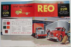 1953 REO 22R Model Truck Sales Brochure