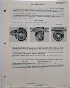 1957-1958 REO Data Book Inserts