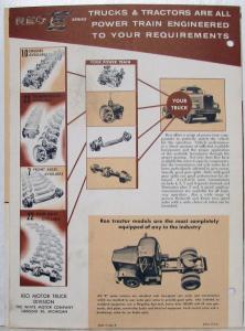 1963 REO E Series Sales Tri-Fold Brochure